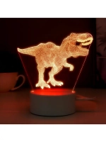 Светильник сенсорный «Тираннозавр» LED 7 USB/от батареек бел