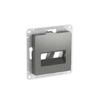 ATLASDESIGN НАКЛАДКА двойная для информационных функций типа Keystone, СТАЛЬ