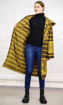 Двустороннее пальто-парка