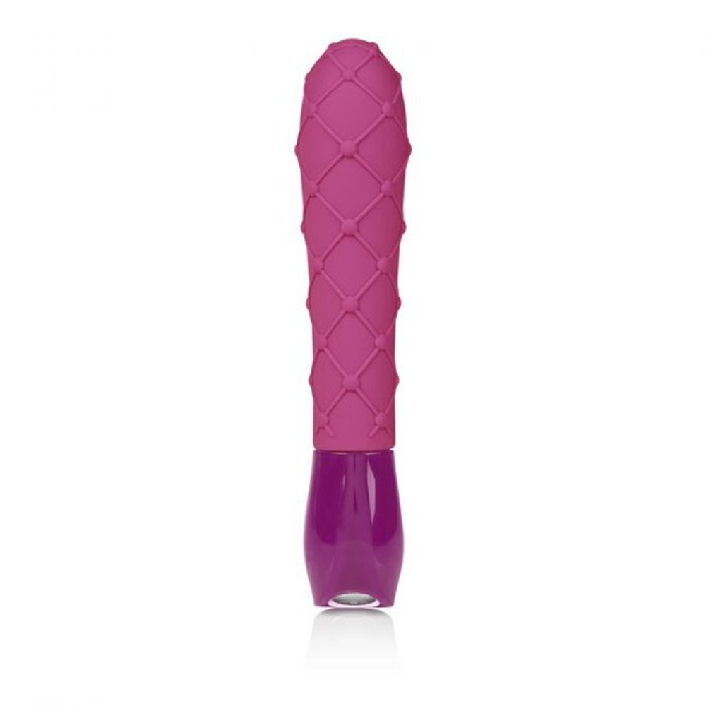 Мощный фактурный силиконовый вибратор Ceres Lace Massager (7 режимов) (Цвет: фиолетовый)