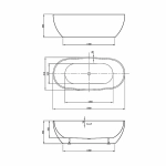 Ванна акриловая Vincea VBT-408-1800MW 180x81,5 белый матовый