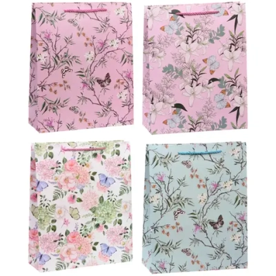 Пакет подарочный «Луговые цветы» 26*32*10 см, микс
