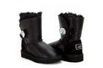 UGG Kids Bailey Button Bling Metallic Black
