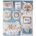 Наклейки бумажные объемные для скрапбукинга и декора В ПУТЕШЕСТВИЕ, 8 штук, ОСТРОВ СОКРОВИЩ, 662275