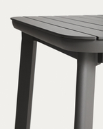 Раздвижной уличный стол Izola из алюминия с графитовой отделкой, 185 (235) x 100 см