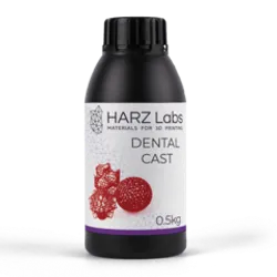 Фотография — Фотополимер HARZ Labs Dental Cast Cherry, вишневый (0,5 кг)