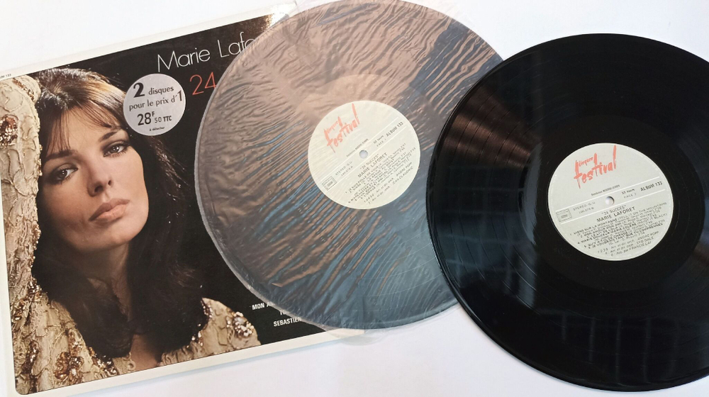 Винтажная виниловая пластинка LP Сборник Marie Laforet 24 Succes 2LP (France 1974)