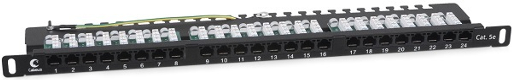 Патч-панель  Cabeus PLHD-24-Cat.5e-Dual-90-0,5U