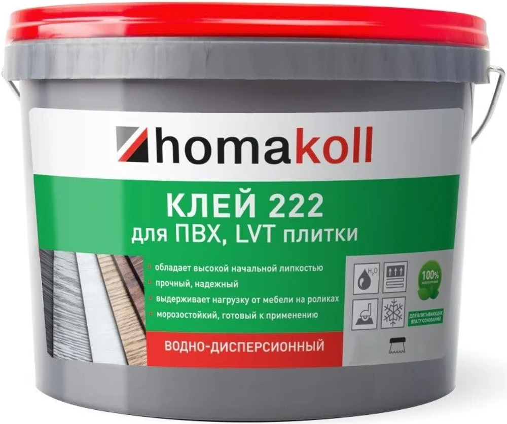 Клей для напольных покрытий 3,5кг ведро Хомаколл 222