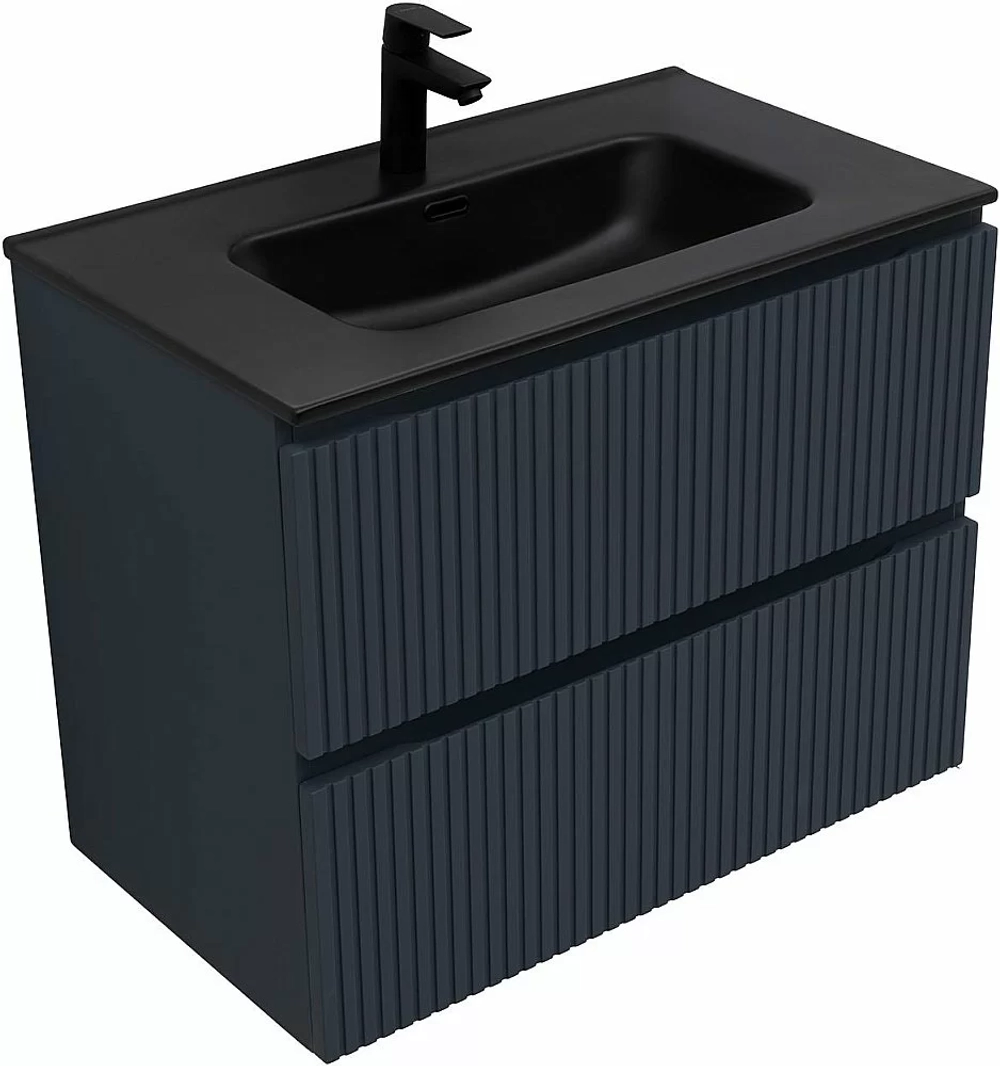 Тумба с раковиной Aquanet Джейн (Flat) 335429/329255 80 маренго