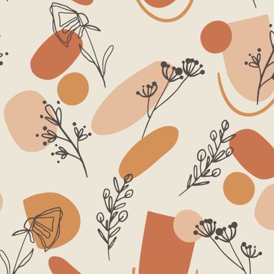 Абстрактные формы и растения