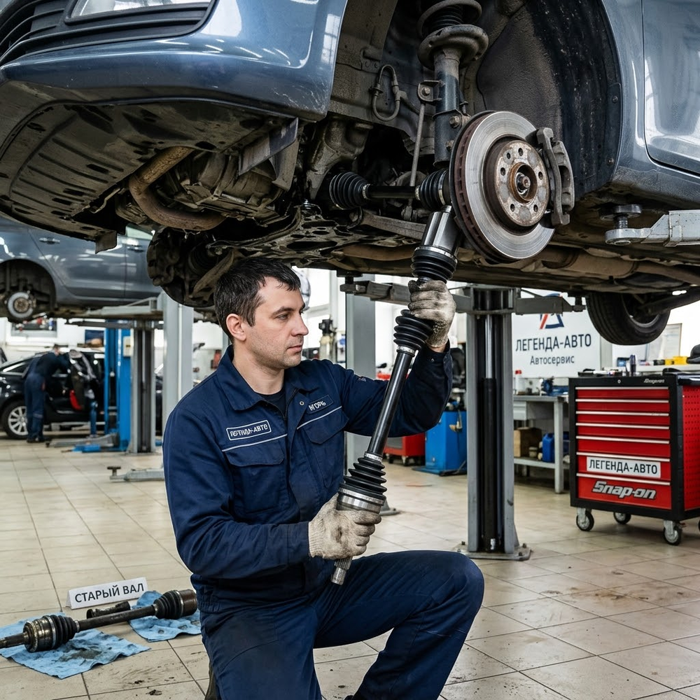 Приводной вал в сборе замена