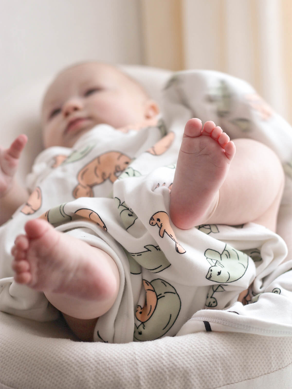 Двусторонний плед Mjölk Ламантины