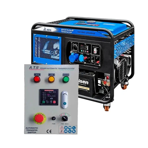 ТСС SDG 12000EHA дизель генератор с блоком АВР ТСС АВР-С 11000D/230 100057/190045