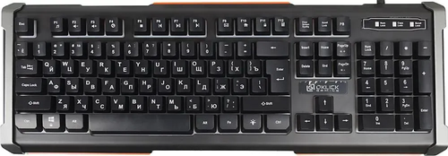 Клавиатура OKLICK <710G> <USB> 104КЛ, подсветка клавиш <476393>