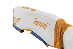 UFC Premium True Thai Защита голени, цвет синий/белый, размер S