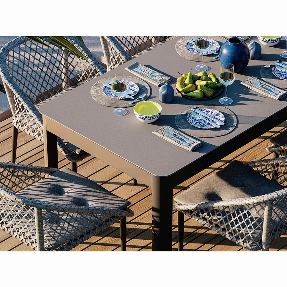 Стол обеденный Leif, 160х90 см, серо-бежевый