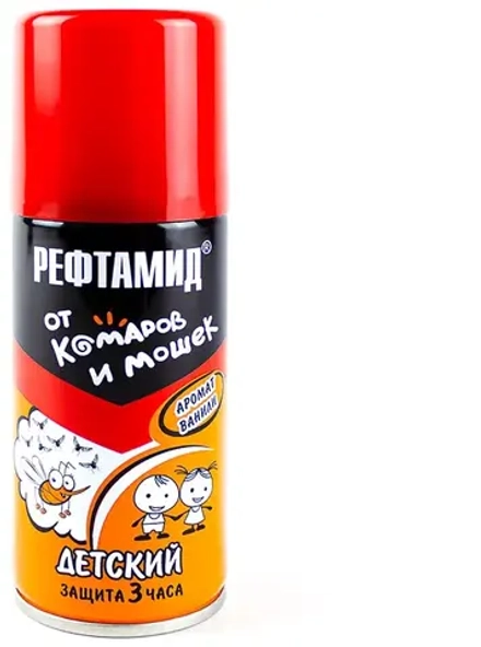 Спрей от комаров Рефтамид детский