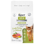 Сухой корм для взрослых домашних кошек Брит BRIT CARE INDOOR STOOL ODOUR REDUCTION с индейкой и лососем 0,4кг