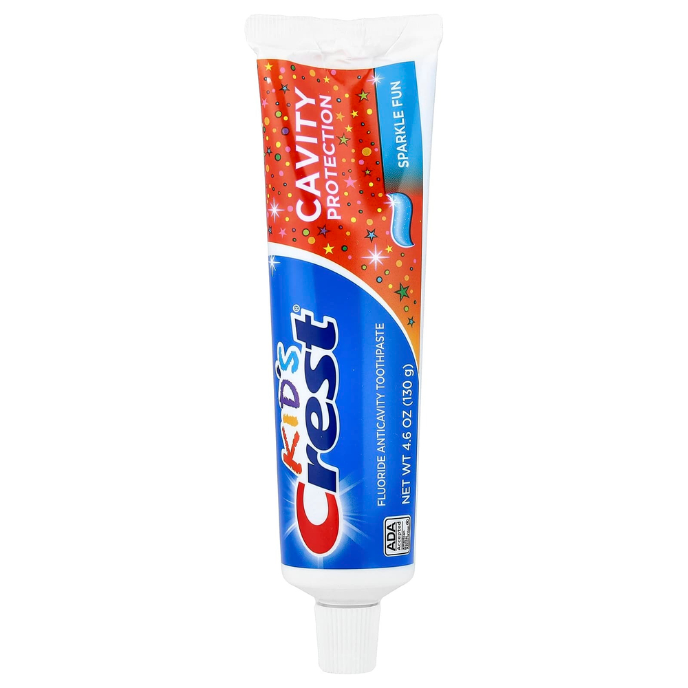 Crest, Kids, Sparkle Fun, детская зубная паста против кариеса с фтором, 130 г (4,6 унции)