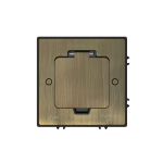 MultiDesk Лючок с розеткой 2К+З, 16А/250В, IP44 с монтажной коробкой для бетонных полов Античная лат