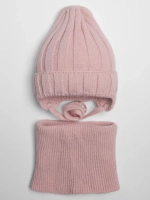 Шапка для девочки осенняя и снуд вязаный