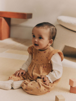 Комбинезон и боди в комплекте для малышей Next Q94-927, Горчичный, Молочный