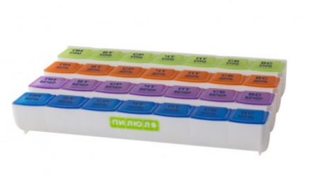 Таблетница на 7 дней «Домашняя», Пилюля