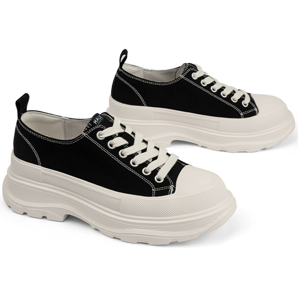 HALEBOSS Slip Resistant, Abrasion Resistant, Breathable, Lightweight, Height Increasing Low top Canvas Shoes Unisex