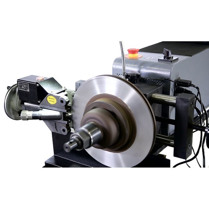 KraftWell (KRW802D) Станок для проточки тормозных дисков легковых автомобилей со снятием и без