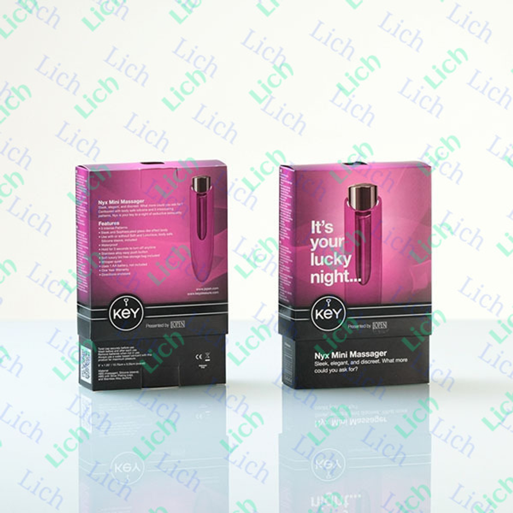 Розовый минивибромассажер Nyx Key