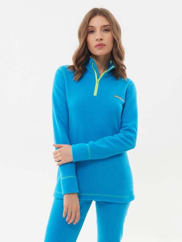 Термобелье женское Thermoline ZIP ткань Флис цвет Голубой
