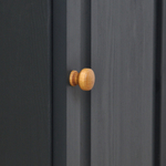 Тумба, 48х39х81, Лена, однодверная, из массива дерева, с ящиком, буфет для кухни, серый, Dipriz