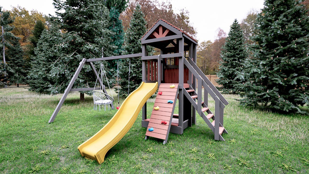 Детский домик с качелями "Прованс" моедель-3