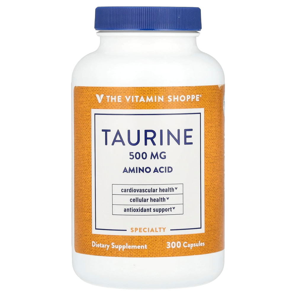 The Vitamin Shoppe, Таурин, 500 мг, 300 капсул