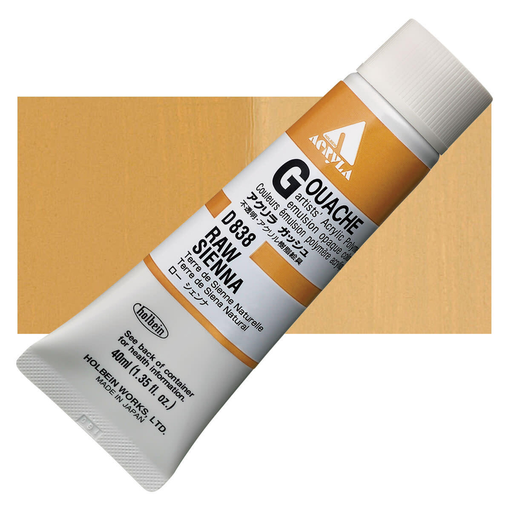 Holbein Acrylic Gouache 40 мл. 838 [А] Raw Sienna