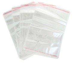 Пакеты БОПП с клеевым клапаном 9х20+3см 25мкм (100/1000шт)