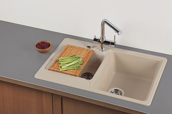 Мойка SCHOCK Cambridge 60 D Cristalite лунный камень