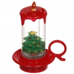 Сувенир с подсветкой «Свеча новогодняя» 8,5 см, микс