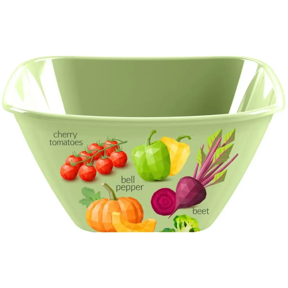 Миска пластиковая 4л «Bergamo» салатовый