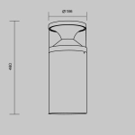 Ландшафтный светильник Maytoni PYRO O496FL-L21B3K1