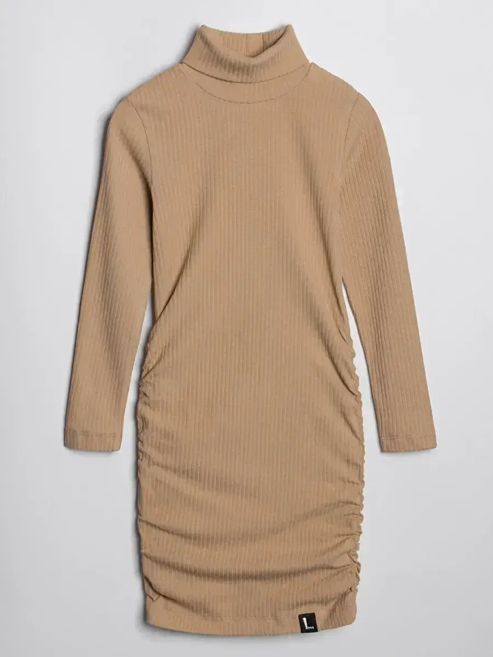 Платье-водолазка для девочки обтягивающее на осень