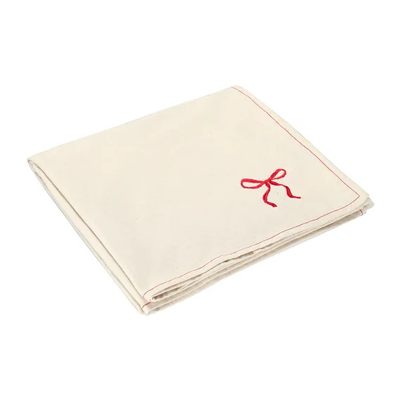 Скатерть fancy bows бежевого цвета из коллекции essential, 180х180 см