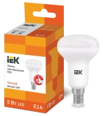 Лампа светодиодная ECO R50 рефлектор 5Вт 230В 3000К E14 IEK  LLE-R50-5-230-30-E14