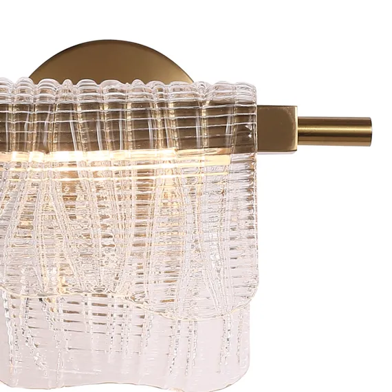 SL6021.201.06 Светильник настенный ST-Luce золотистый/прозрачный LED 1*6W 3000K VOILE