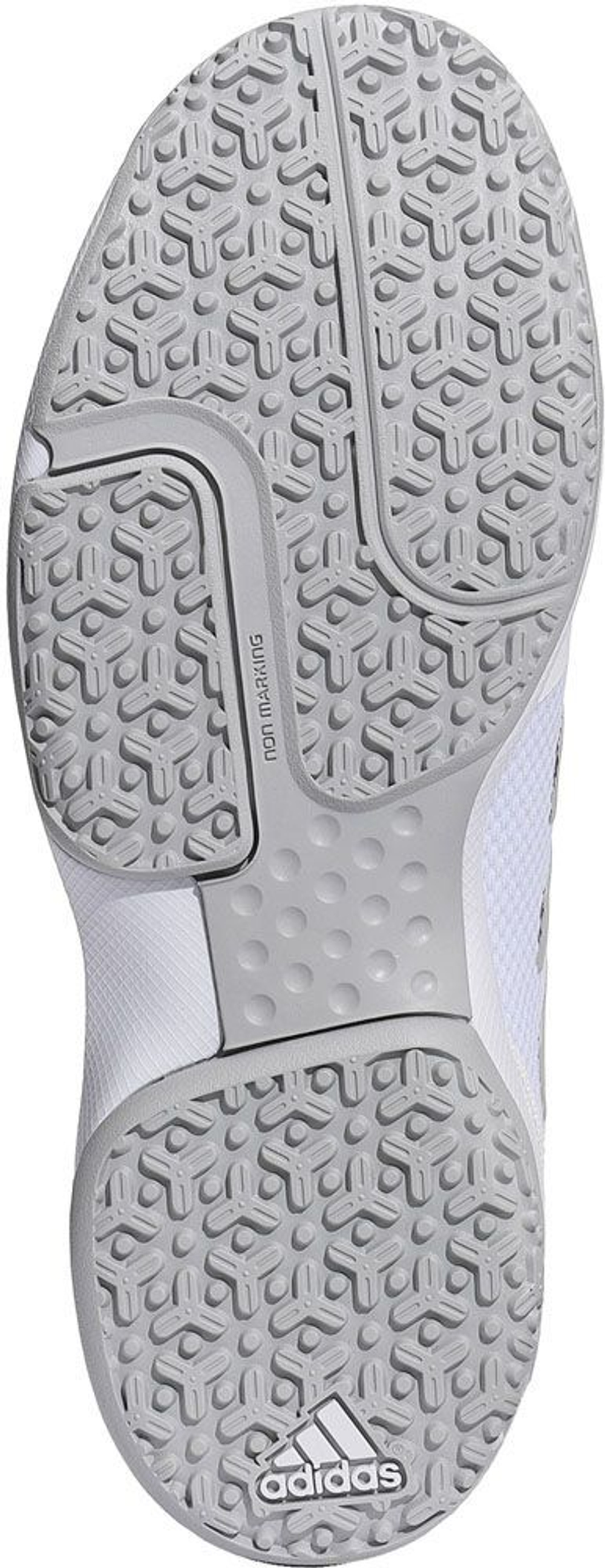 Мужские кроссовки теннисные Adidas GameCourt 2 Omnicourt - footwear white/matte silver/cloud white
