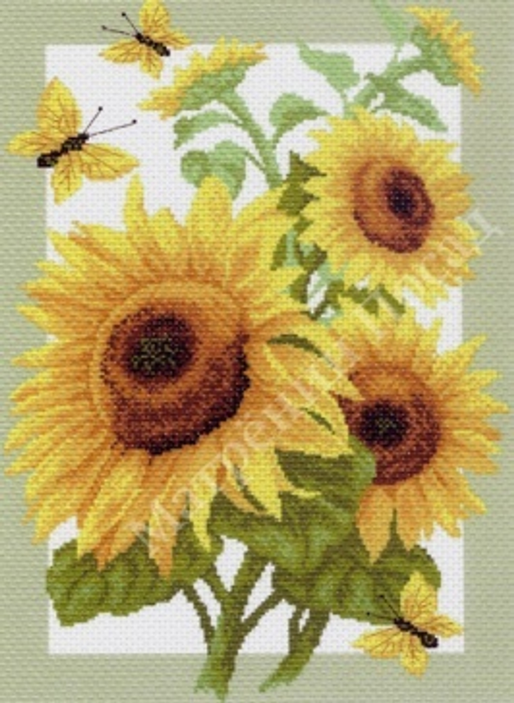"Подсолнухи"-0503 канва с рисунком