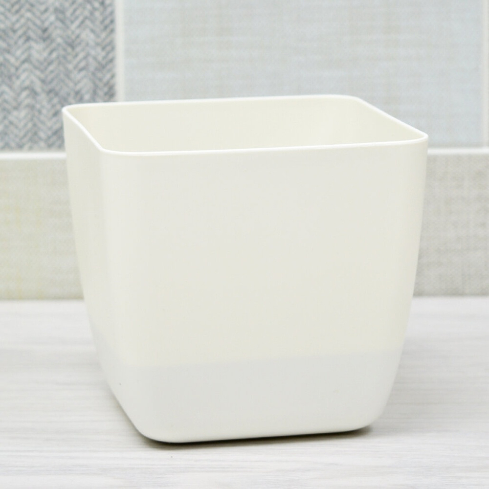 Горшок цветочный Vienna 1,5л квадратный, белоснежный жасмин