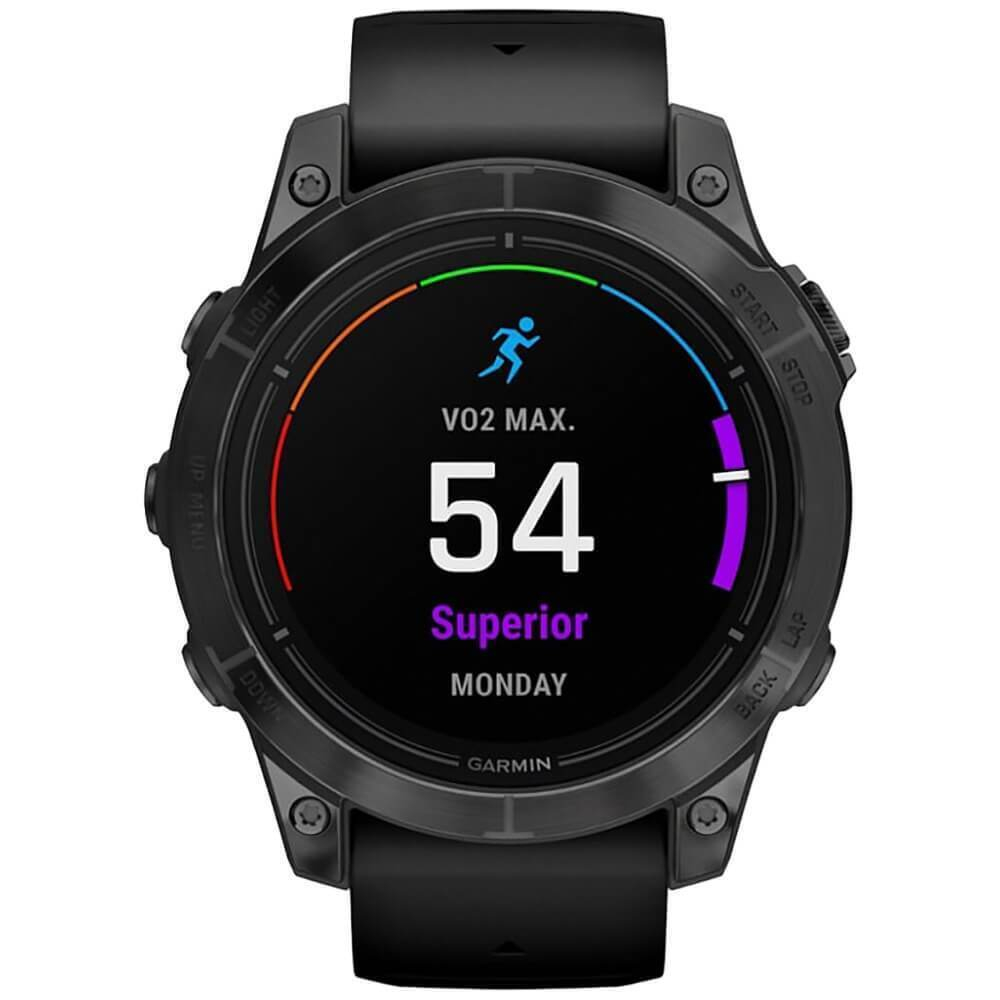 Умные часы Garmin Epix Pro (Gen 2) Standard Edition 47 мм, серый, черный ремешок