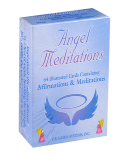 Angel Meditations. 64 illustrated Cards Containing Affirmations & Meditations